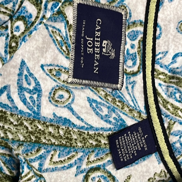 Caribbean Joe Island Supply Company Button Down Shirt With Pocket Size Large - Picture 3 of 7